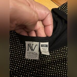 Nevada blouse stud gold rhinestone